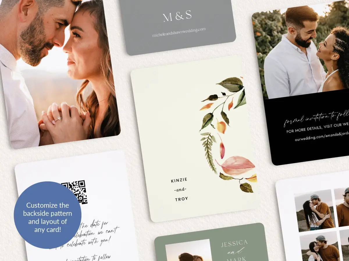Back of Save the Date Card
