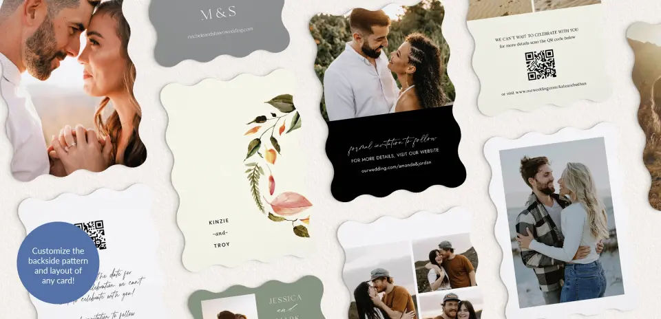 Back of Save the Date Card