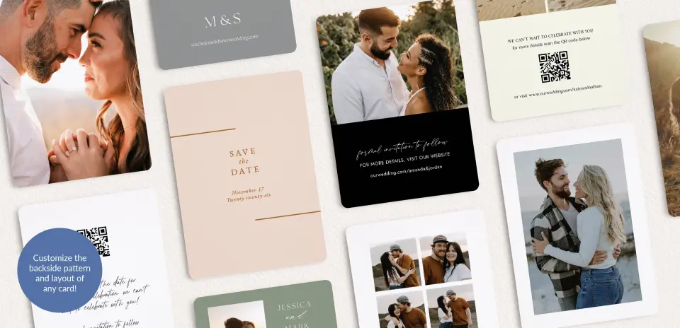 Back of Save the Date Card