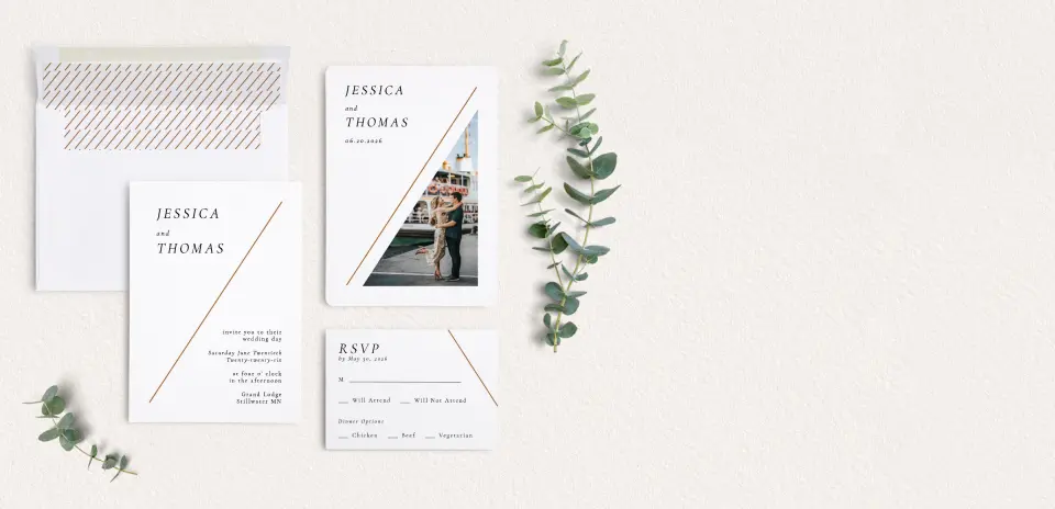 Front of Save the Date Card