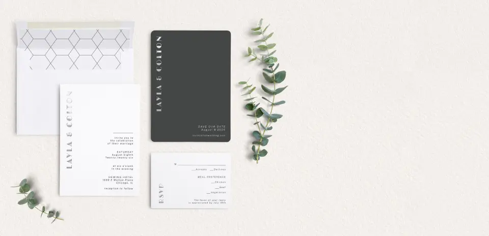 Front of Save the Date Card