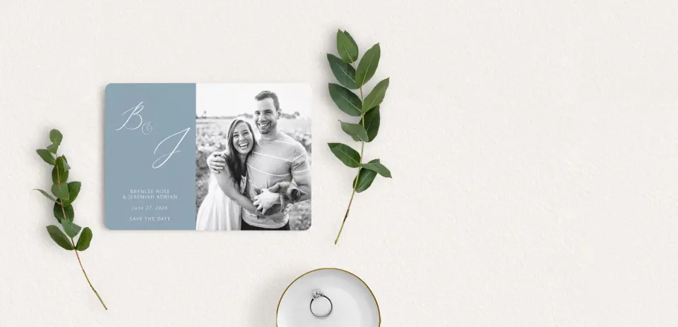 Save the Date Card with Optional Guest Addressing Service