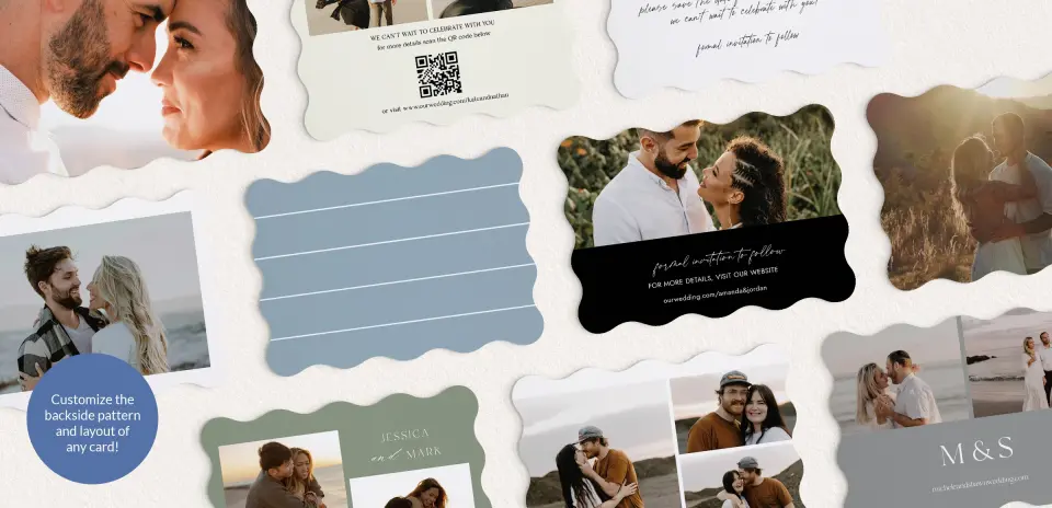 Back of Save the Date Card