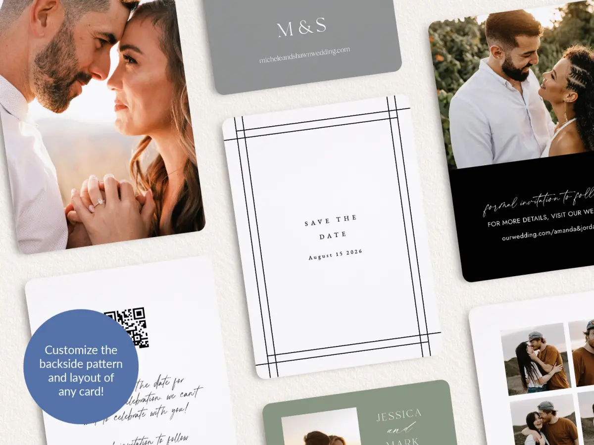 Back of Save the Date Card
