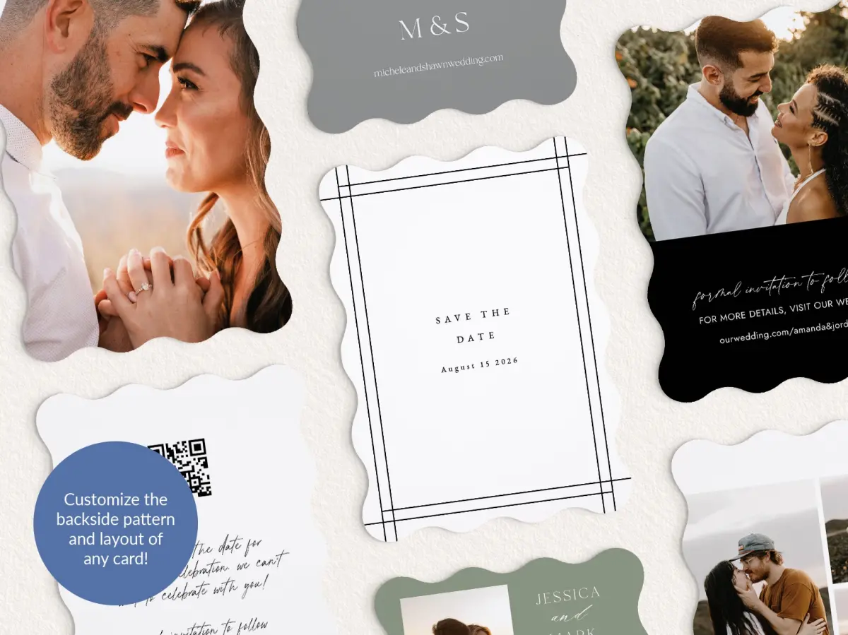 Back of Save the Date Card