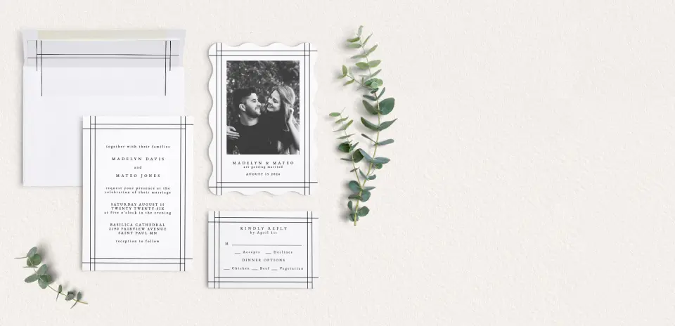 Front of Save the Date Card