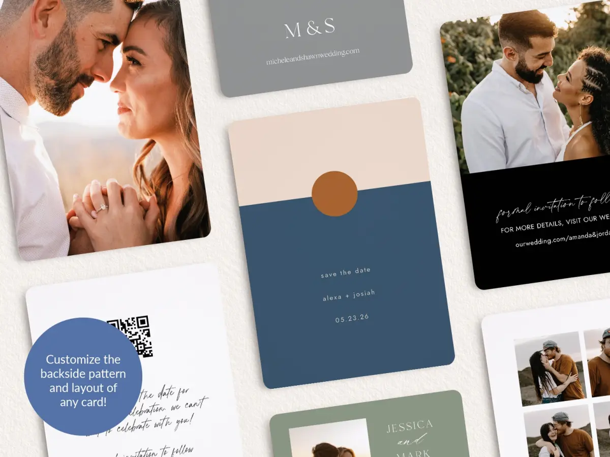 Back of Save the Date Card