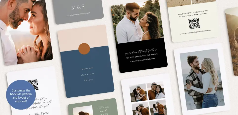 Back of Save the Date Card