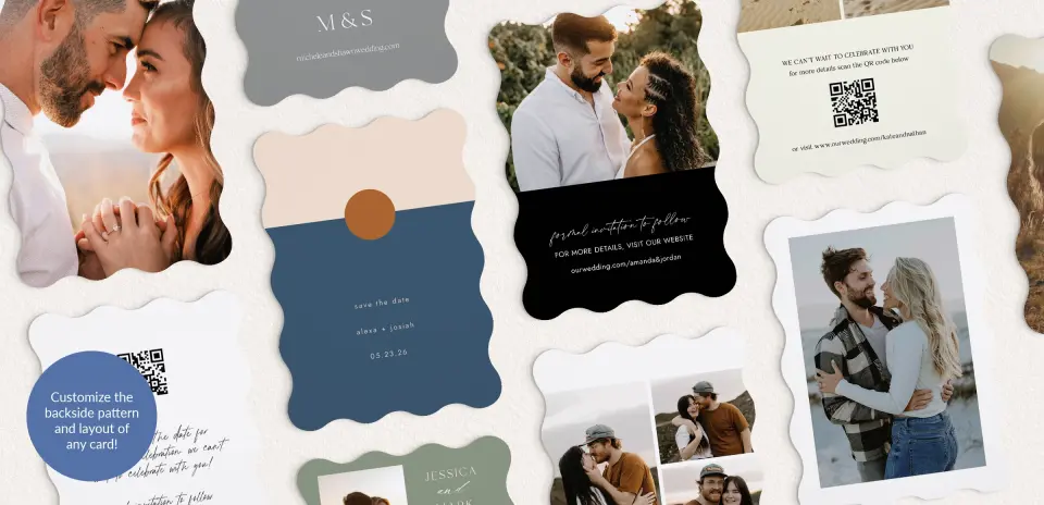 Back of Save the Date Card