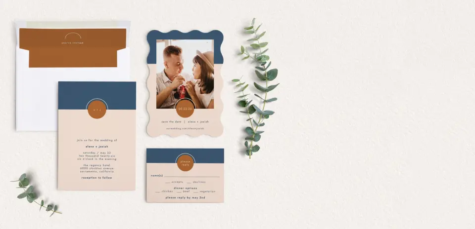 Front of Save the Date Card