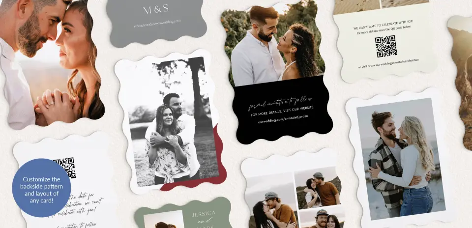 Back of Save the Date Card
