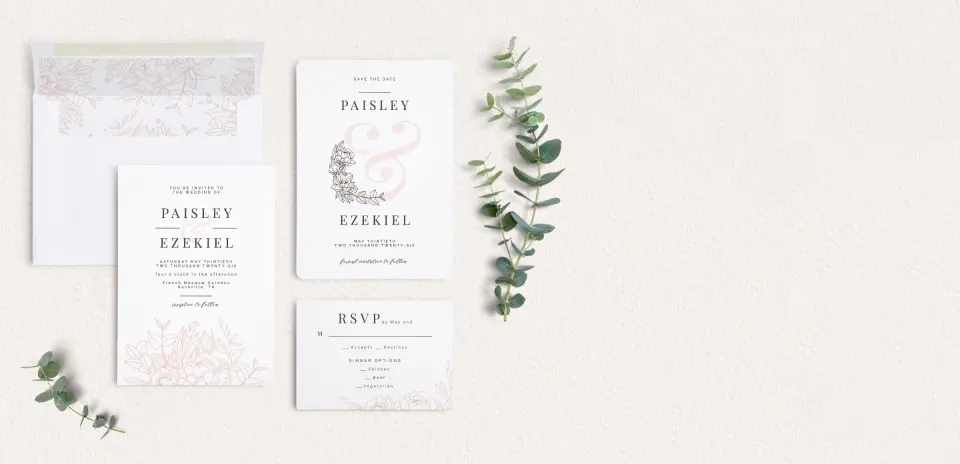 Front of Save the Date Card