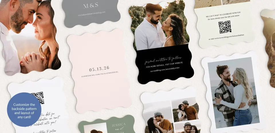 Back of Save the Date Card
