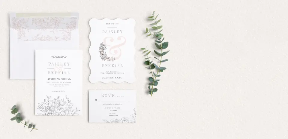Front of Save the Date Card