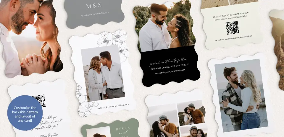Back of Save the Date Card