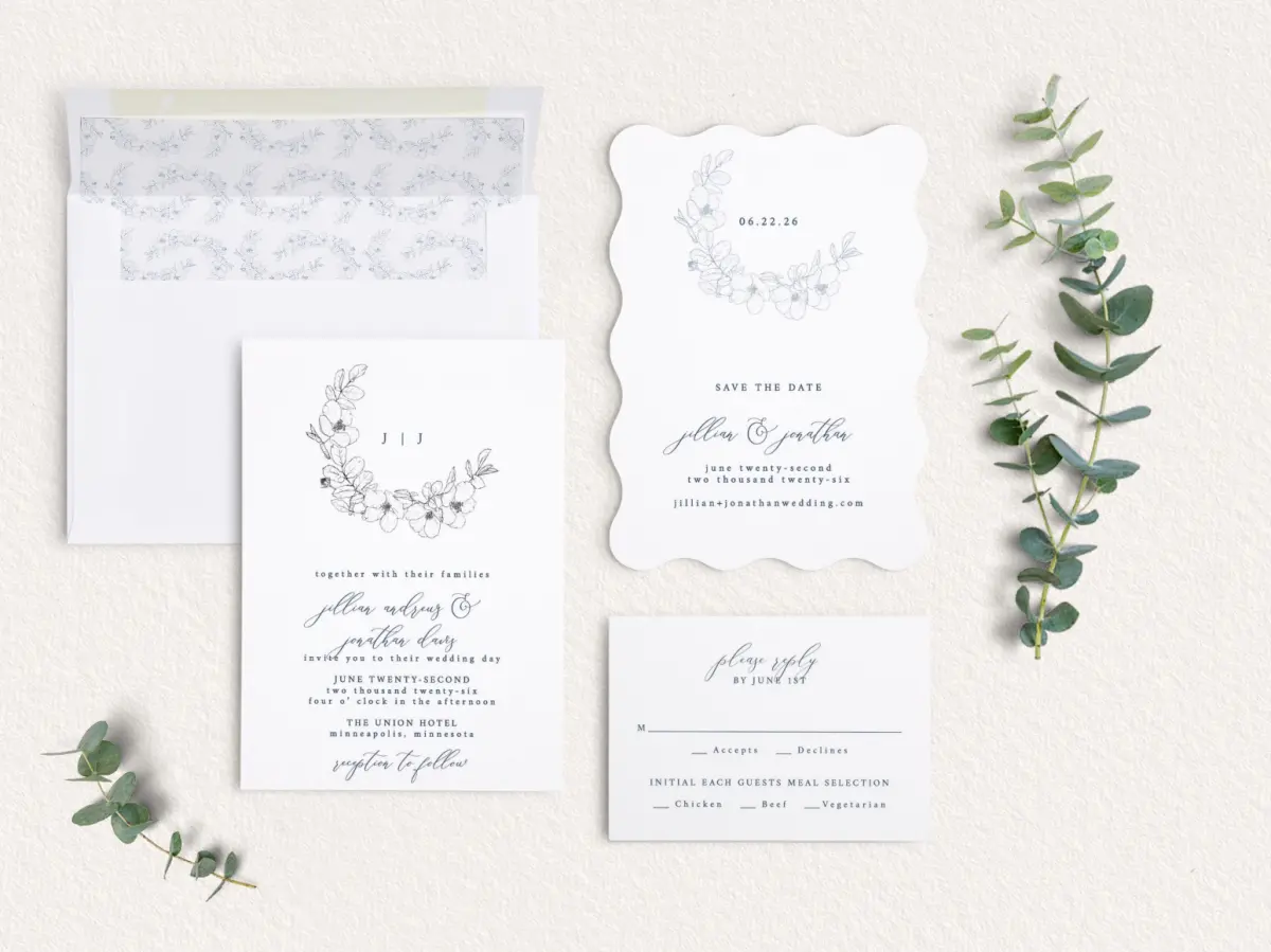 Front of Save the Date Card