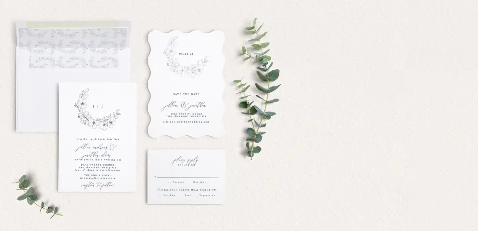 Front of Save the Date Card