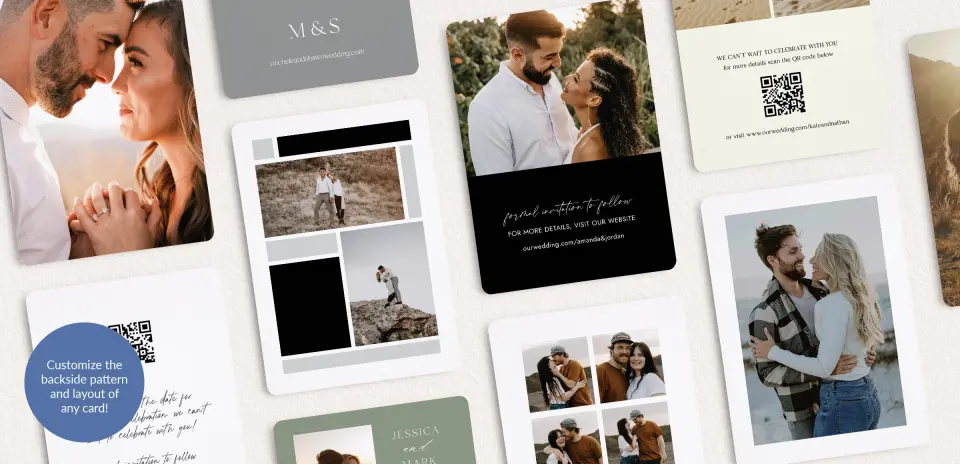 Back of Save the Date Card
