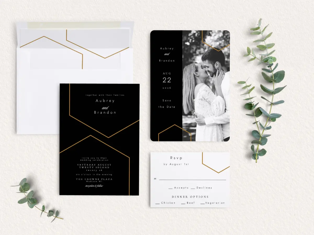 Front of Save the Date Card