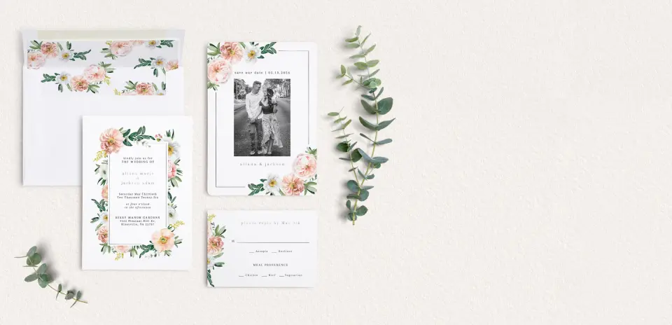 Front of Save the Date Card