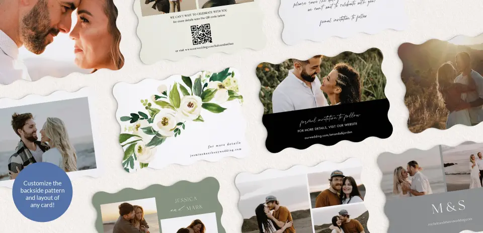 Back of Save the Date Card