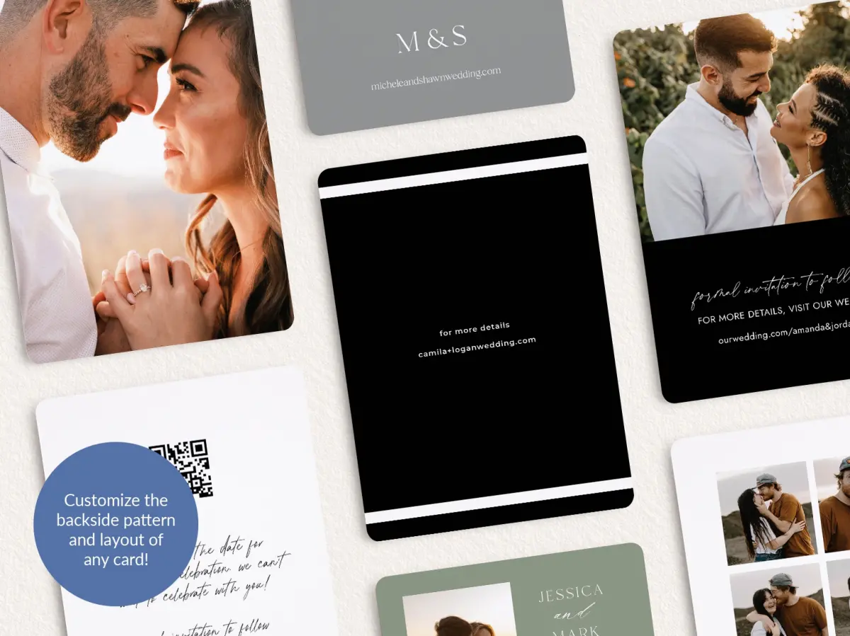 Back of Save the Date Card