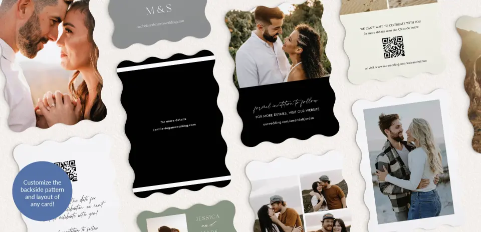 Back of Save the Date Card