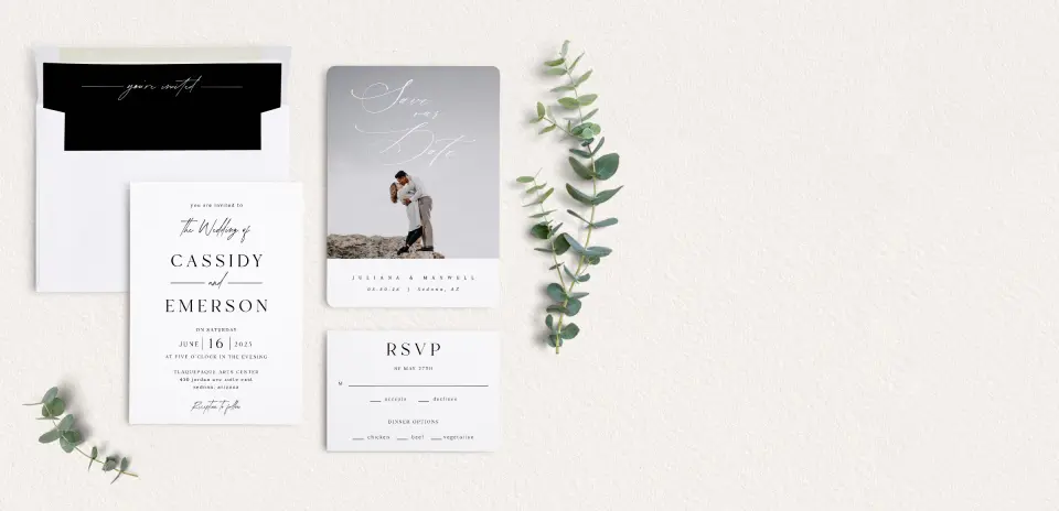 Front of Save the Date Card