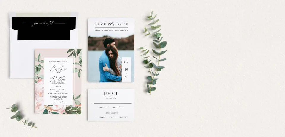 Front of Save the Date Card