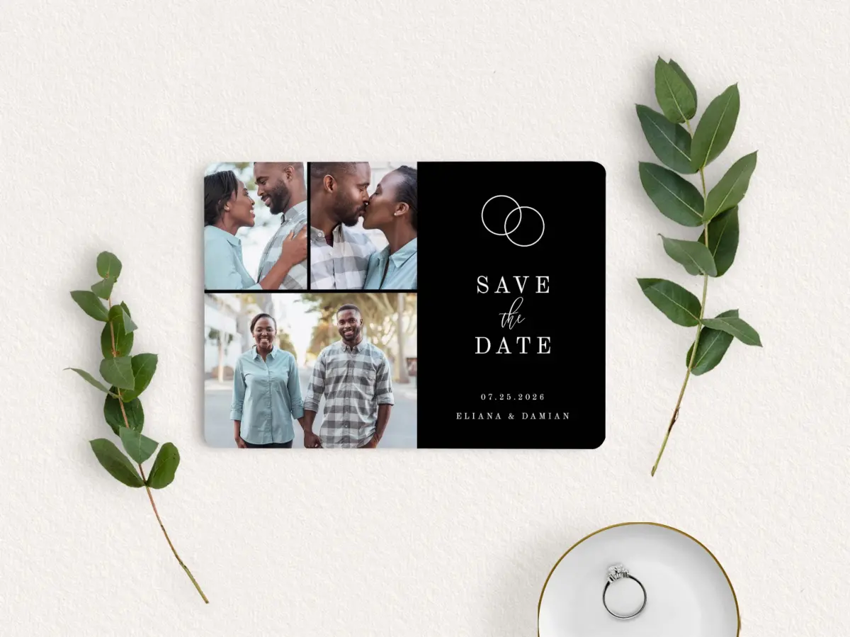 Save the Date Card with Optional Guest Addressing Service