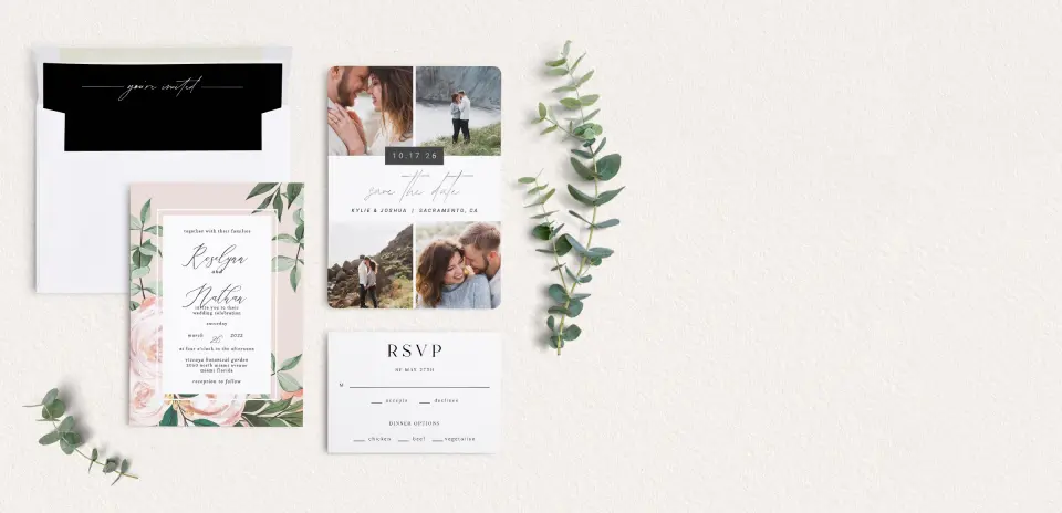 Front of Save the Date Card