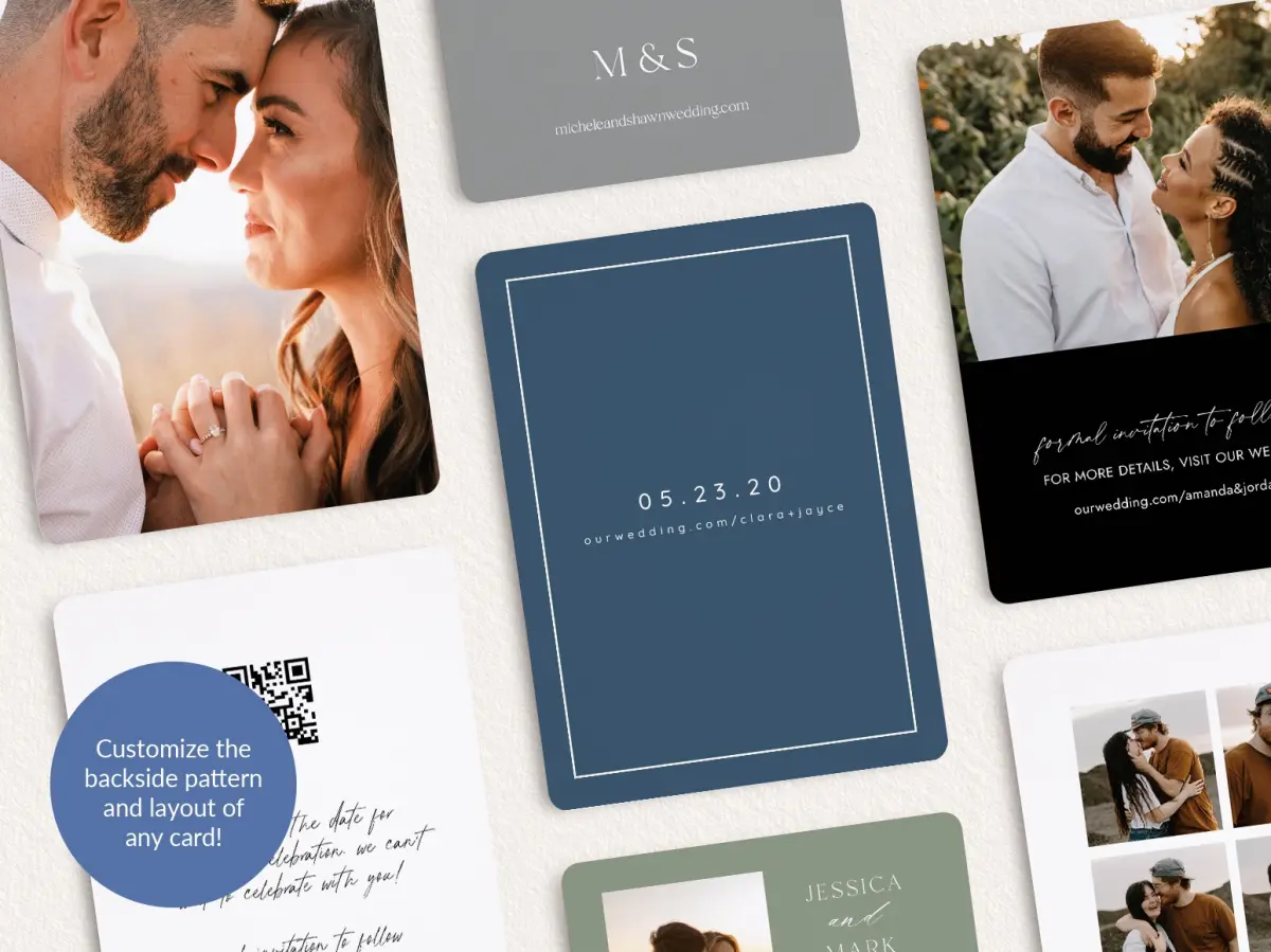 Back of Save the Date Card