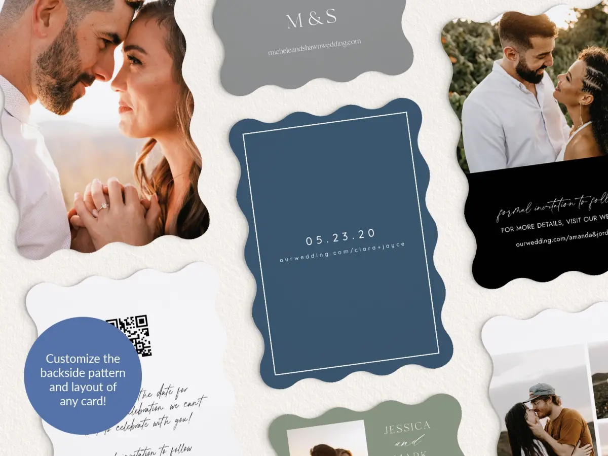 Back of Save the Date Card