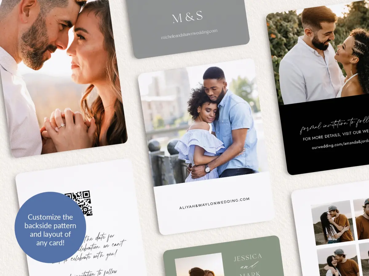 Back of Save the Date Card