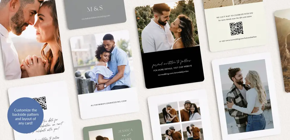 Back of Save the Date Card