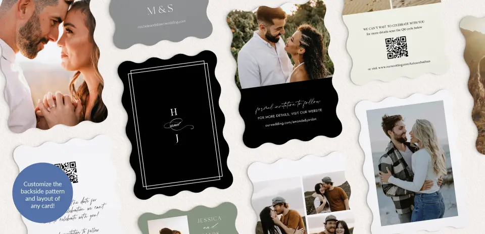Back of Save the Date Card