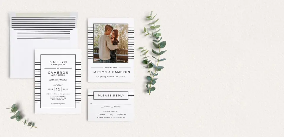 Front of Save the Date Card