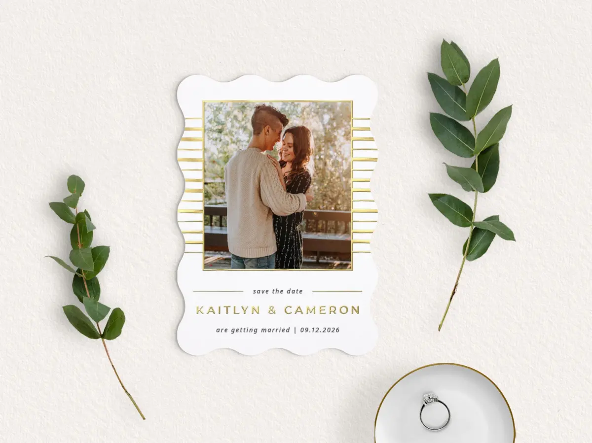 Save the Date Card with Optional Guest Addressing Service