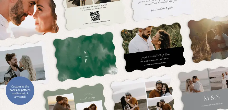 Back of Save the Date Card