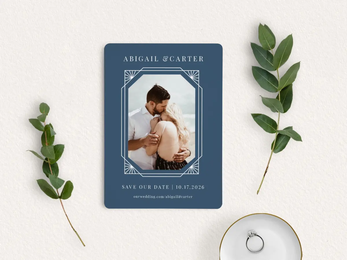 Save the Date Card with Optional Guest Addressing Service