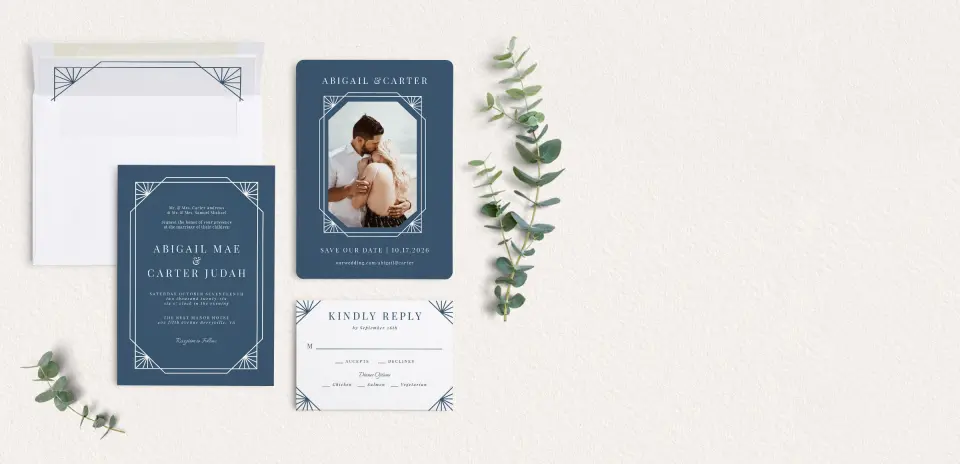 Front of Save the Date Card