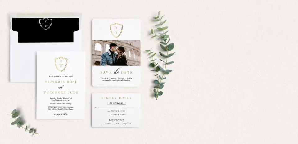 Front of Save the Date Card