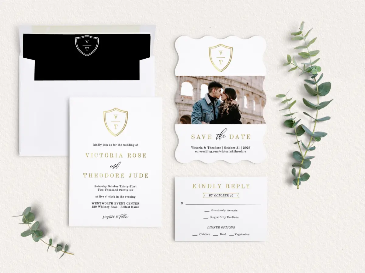 Front of Save the Date Card