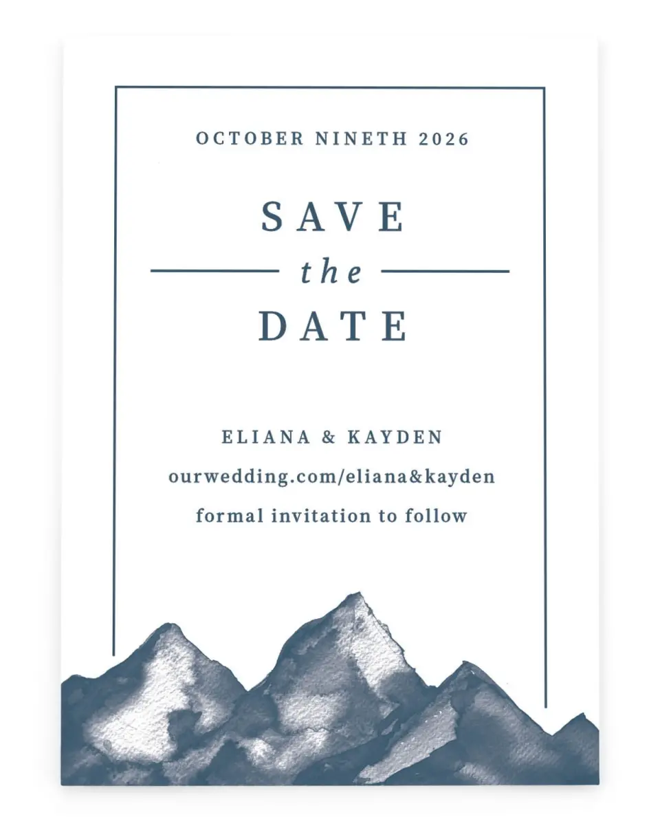 Perfect Peak | Winter Save the Date Cards