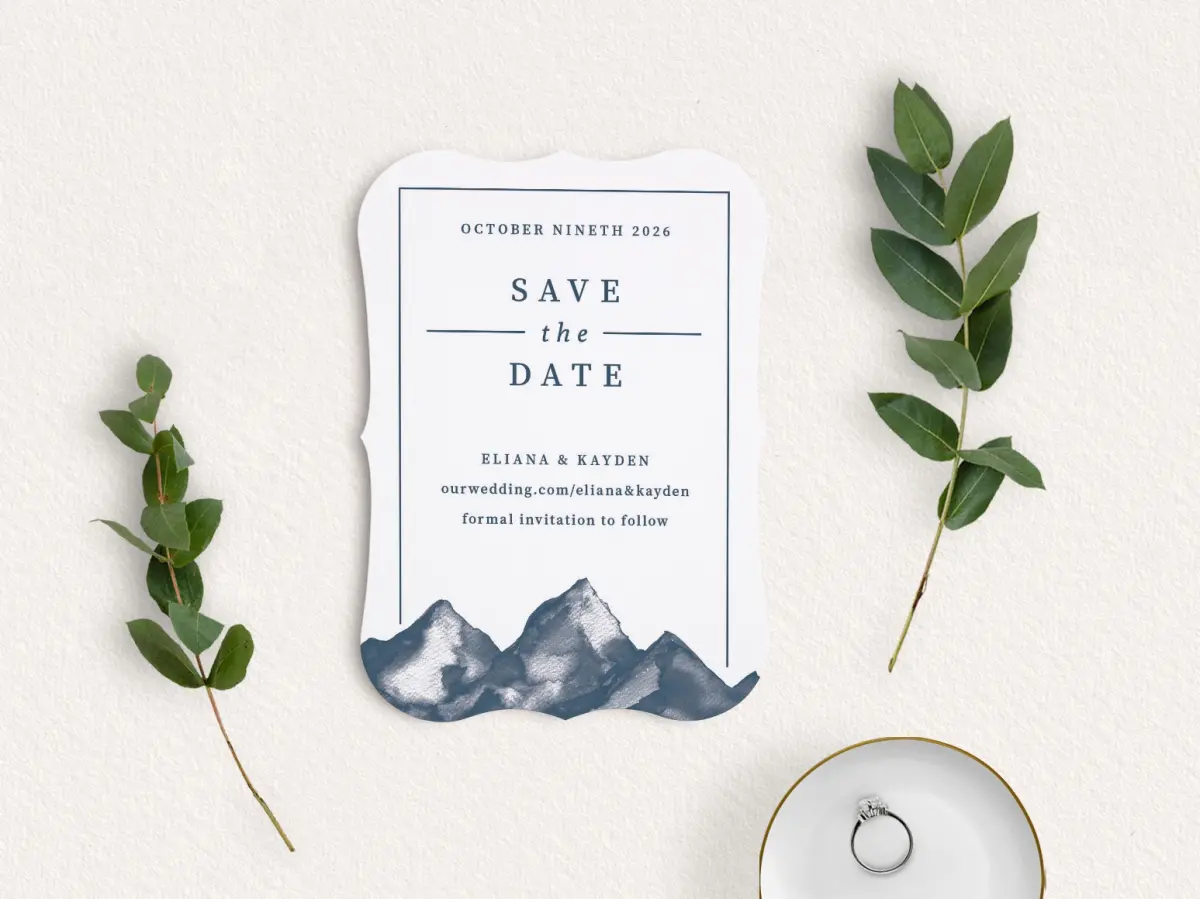 Save the Date Card with Optional Guest Addressing Service