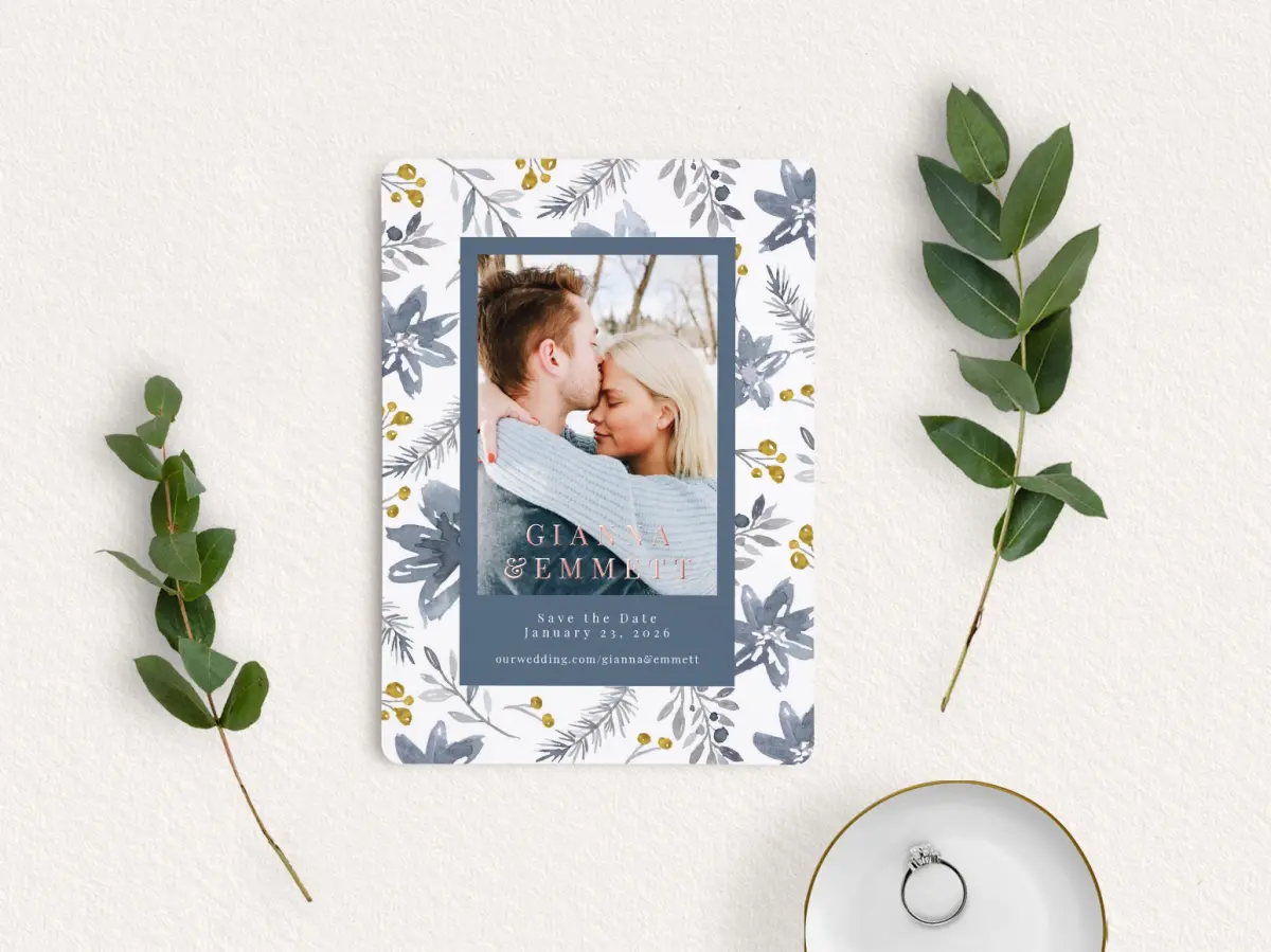 Save the Date Card with Optional Guest Addressing Service