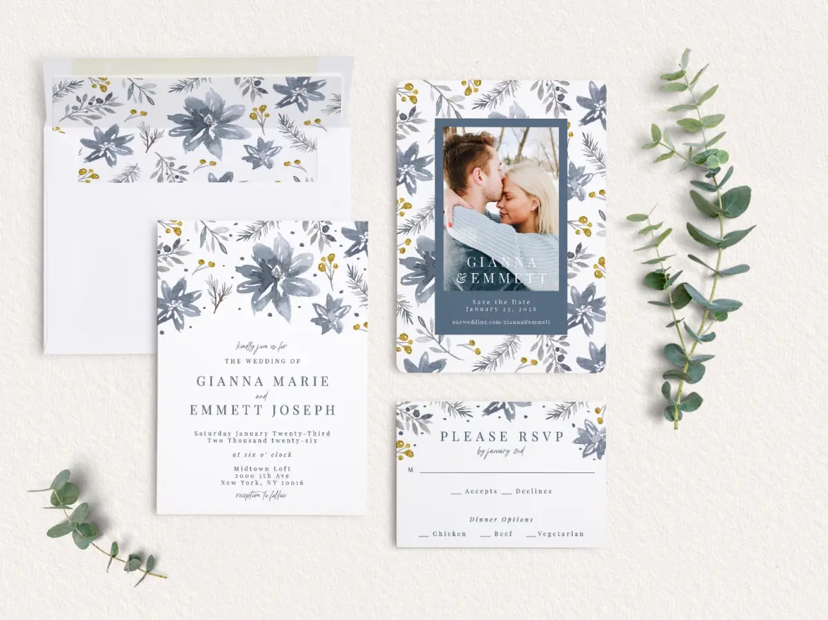 Front of Save the Date Card