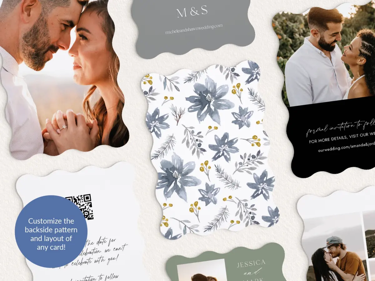 Back of Save the Date Card