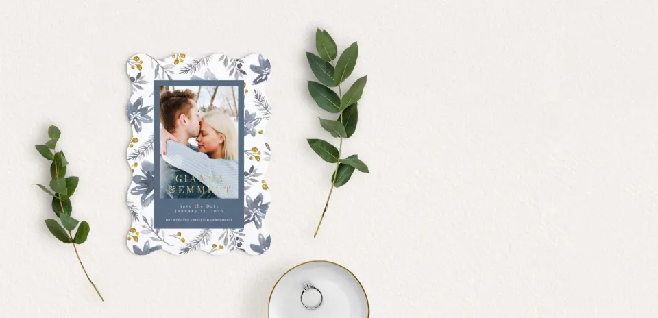 Save the Date Card with Optional Guest Addressing Service