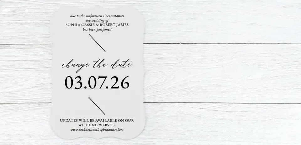 Save the Date Card Front